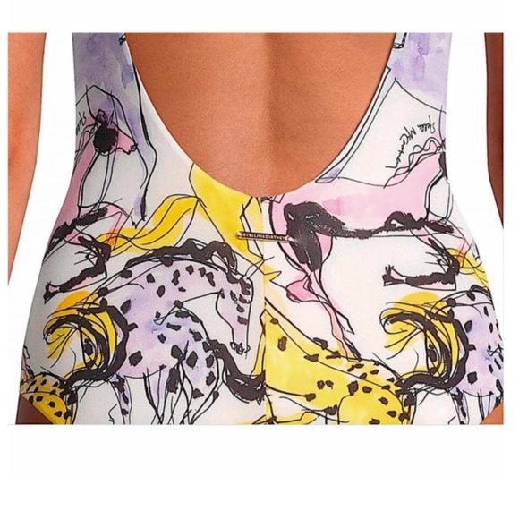 STELLA MCCARTNEY Printed Tie-Front One-Piece Swimsuit - Picture 3 of 7